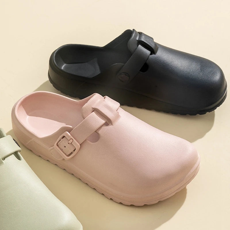 Pallene Women Men Working Slippers Shoes Nurses Soft Eva Clogs Slides Anti-Slip Operating Room Lab Waterproof Medical Slippers