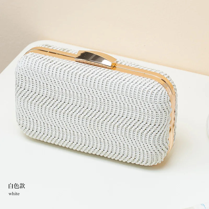 Casual Straw Women's Bag Yellow Clutch Woven Handbags Top Quality Luxury Bags Party Women's Shoulder Bags Purses Fashion Pouch