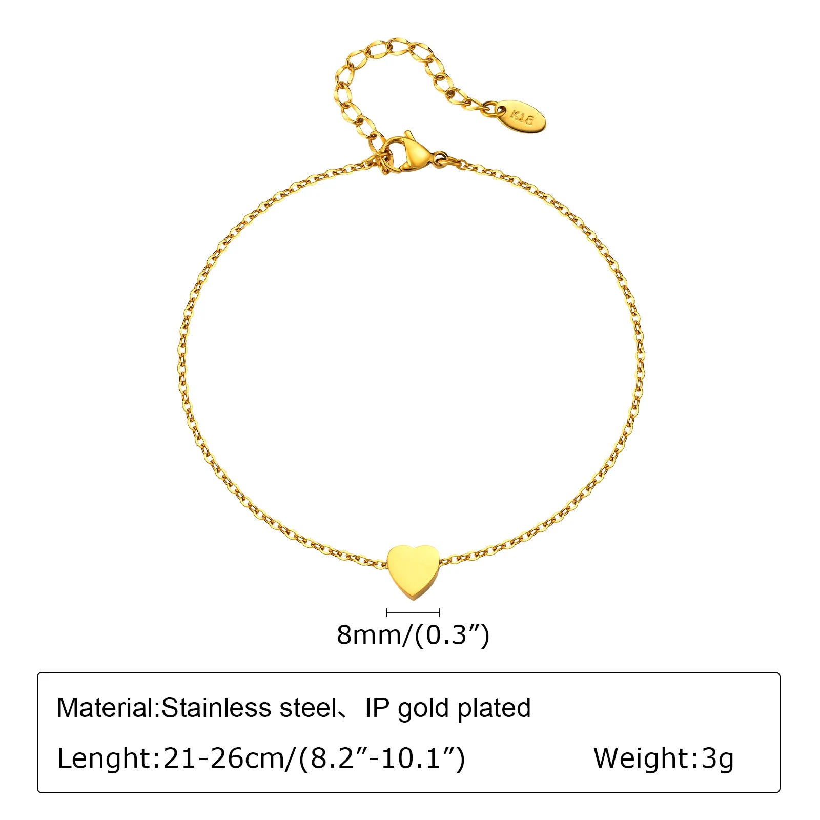 Stainless Steel Beach Anklet - Waterproof Adjustable Boho Foot Jewelry for Women