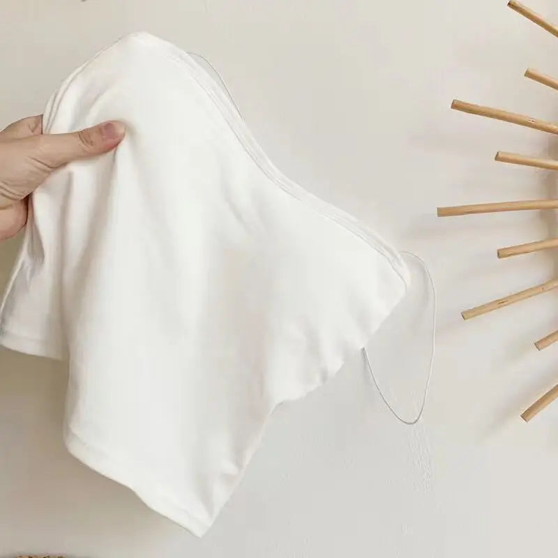 Women Vest Tops Summer Sleeveless Cotton Bustier With Pads Soft Elastic Wear-resistant Vest Crop Top Thin Seamless Bralette