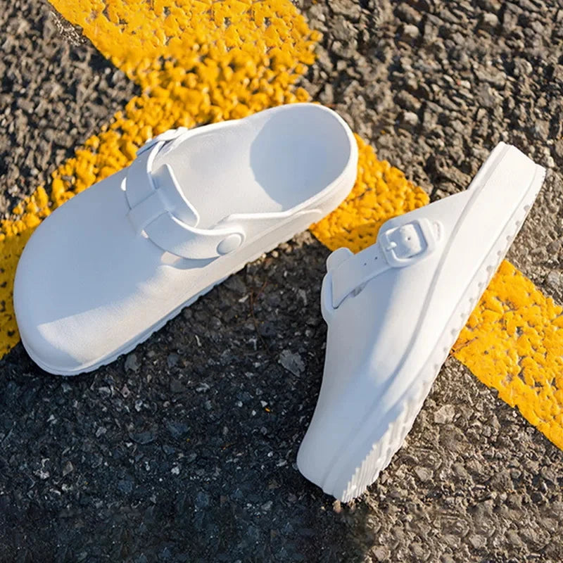 Pallene Women Men Working Slippers Shoes Nurses Soft Eva Clogs Slides Anti-Slip Operating Room Lab Waterproof Medical Slippers