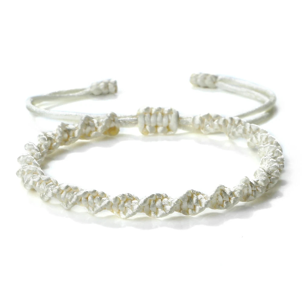 Lucky Knots Multicolor Braided Bracelets for Women & Men - Handmade Adjustable Charm Jewelry