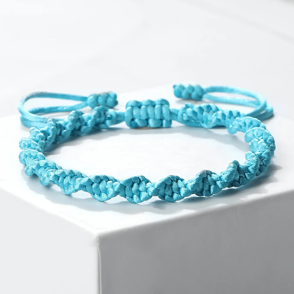 Lucky Knots Multicolor Braided Bracelets for Women & Men - Handmade Adjustable Charm Jewelry