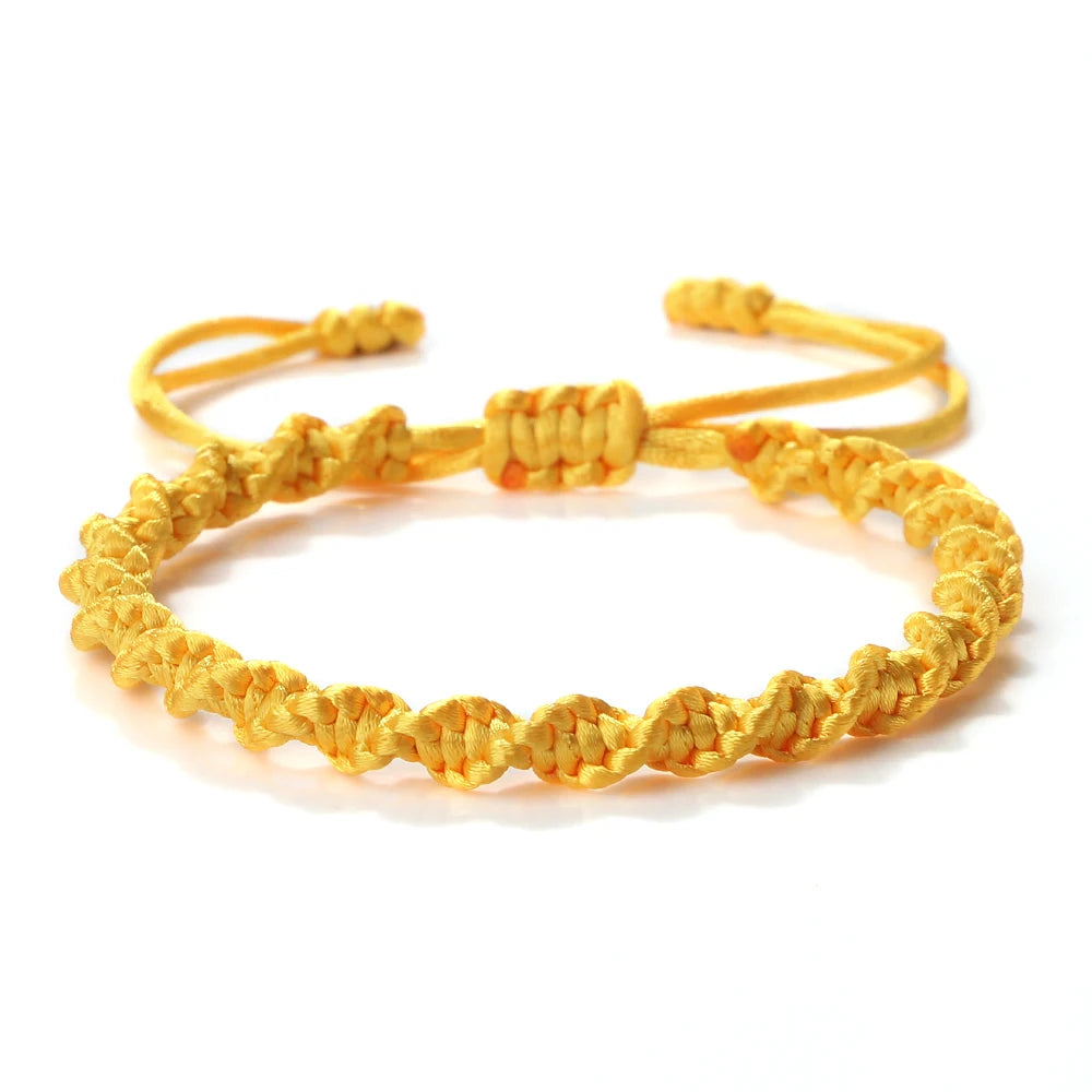 Lucky Knots Multicolor Braided Bracelets for Women & Men - Handmade Adjustable Charm Jewelry