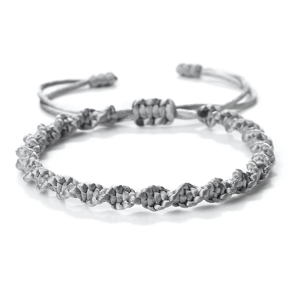 Lucky Knots Multicolor Braided Bracelets for Women & Men - Handmade Adjustable Charm Jewelry