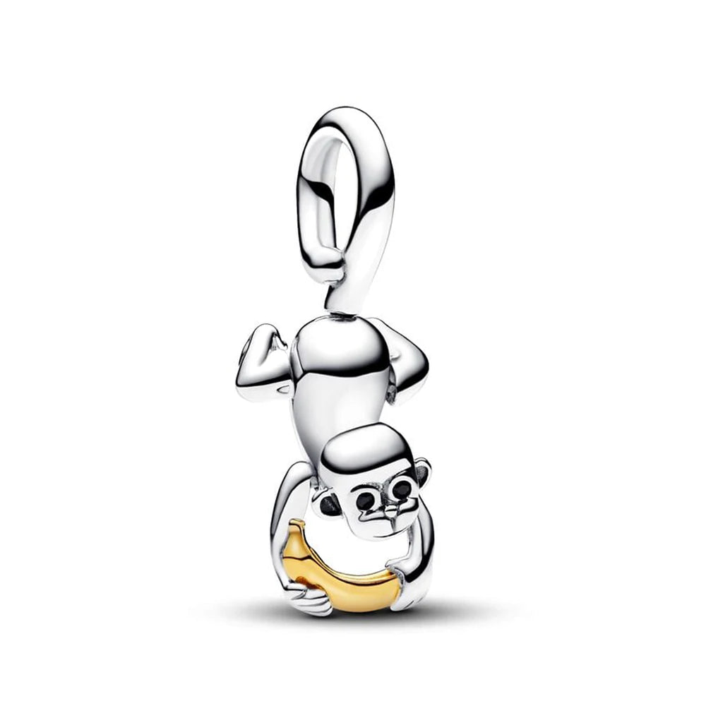 Cute Hanging Sloth Charm Fit Original Pan Bracelet DIY Women Jewelry Gift Sweet Animals Beads 2024 New Arrivals