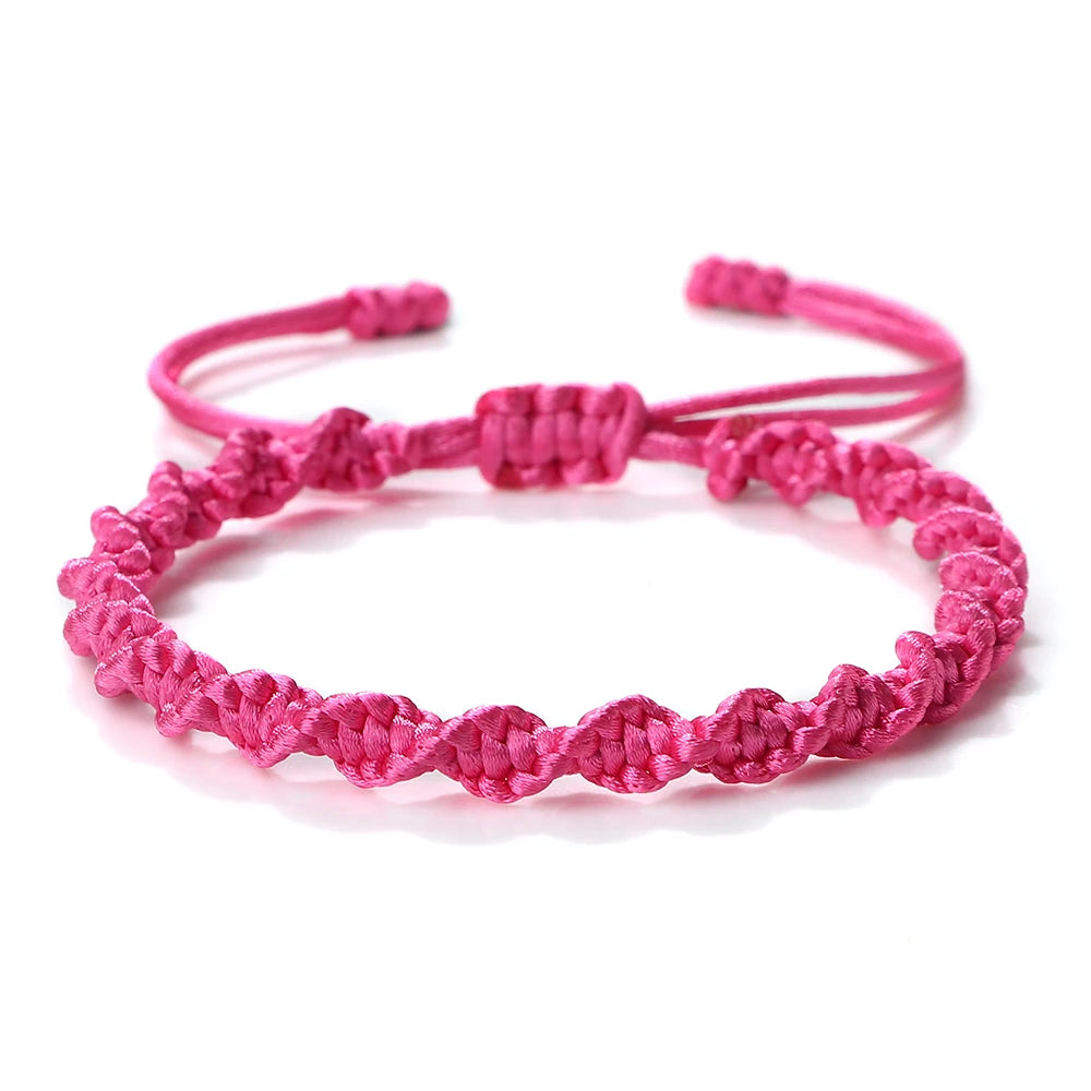 Lucky Knots Multicolor Braided Bracelets for Women & Men - Handmade Adjustable Charm Jewelry