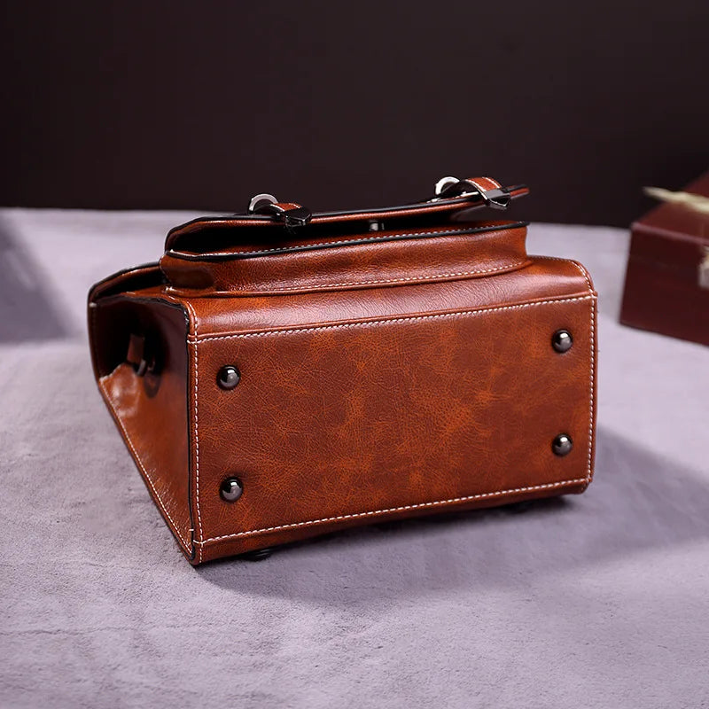 Vintage Women's Backpack 2025 New PU Leather Girls Shoulder Bag Multifunctional Large Capacity Crossbody Bags Student Backpacks